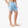 Short de bain mi-long à rayures Short de bain mi-long à rayures