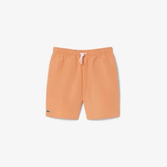 Short de bain monochrome doublé en boxers Short de bain monochrome doublé en boxers