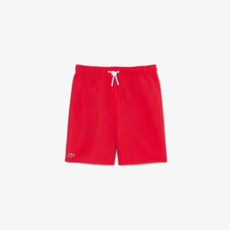 Short de bain monochrome doublé en boxers