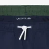 Short de bain monochrome doublé en boxers