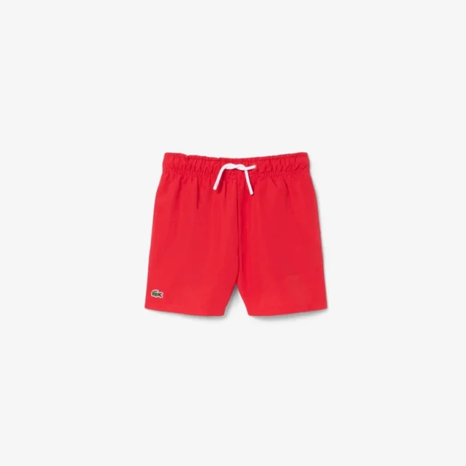 Short de bain à rayures monochromes en forme de boxers