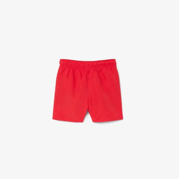 Short de bain à rayures monochromes en forme de boxers