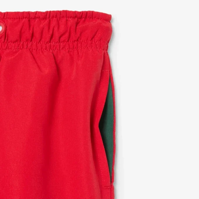 Short de bain à rayures monochromes en forme de boxers