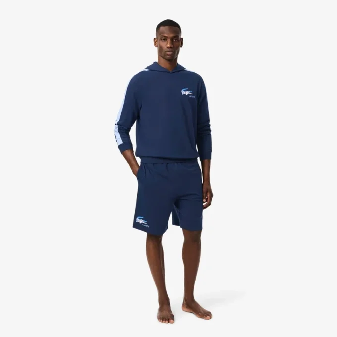 Short de détente en molleton coupe droite pour homme Short de détente en molleton coupe droite pour homme