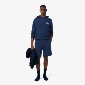 Short de détente en molleton coupe droite pour homme