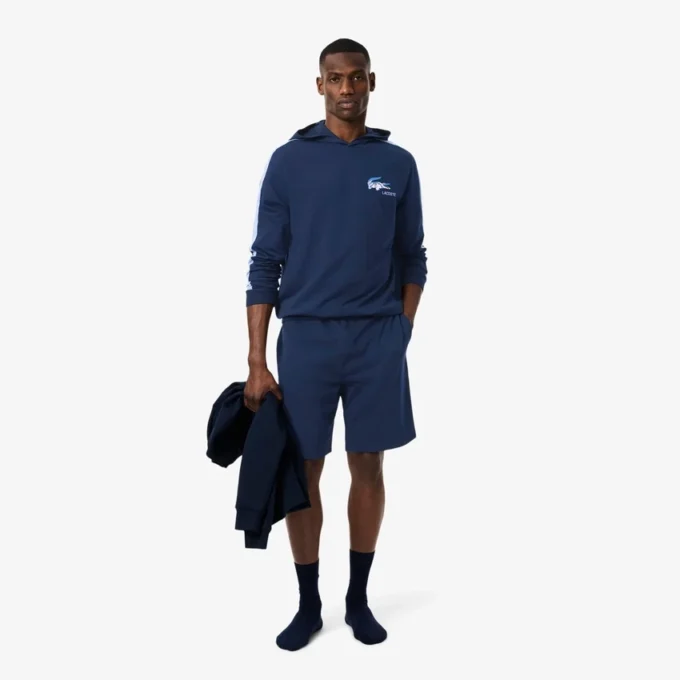 Short de détente en molleton coupe droite pour homme Short de détente en molleton coupe droite pour homme