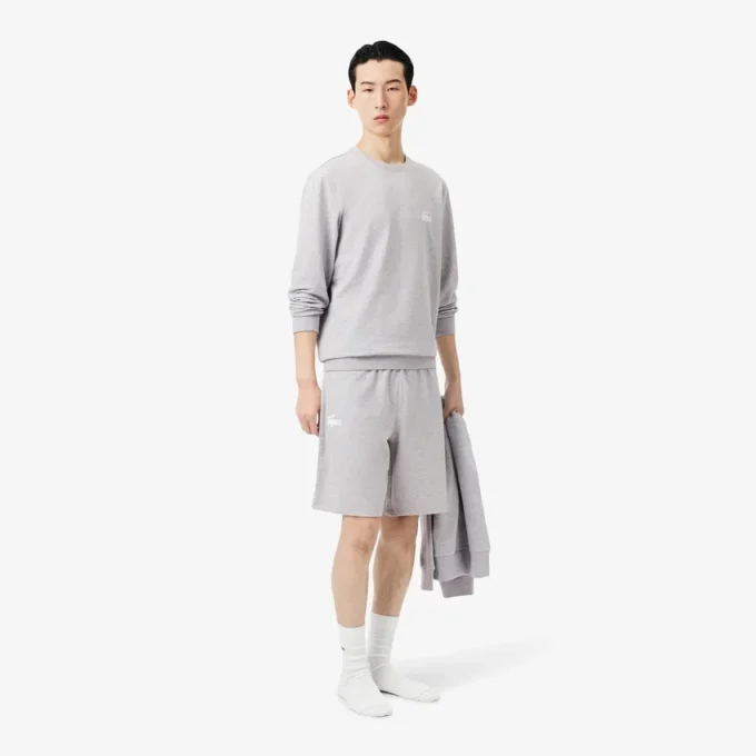 Short de pyjama en molleton coupe droite pour homme