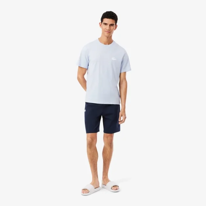 Short de pyjama en molleton coupe droite pour homme