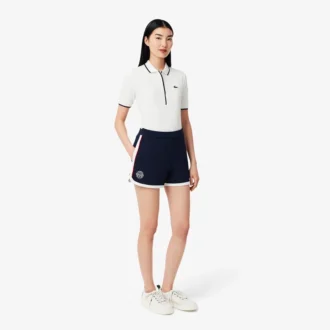 Short de tennis Heritage en piqué stretch pour femme
