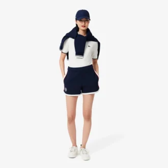 Short de tennis Heritage en piqué stretch pour femme