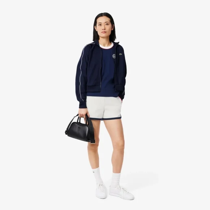 Short de tennis Heritage en piqué stretch pour femme Short de tennis Heritage en piqué stretch pour femme