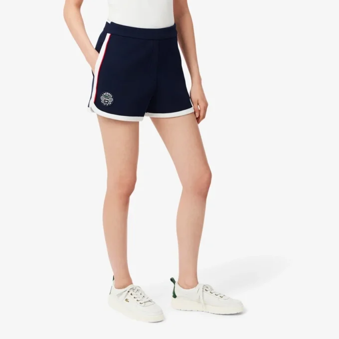 Short de tennis Heritage en piqué stretch pour femme Short de tennis Heritage en piqué stretch pour femme