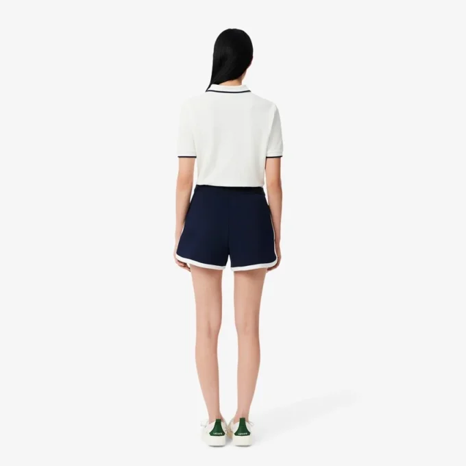 Short de tennis Heritage en piqué stretch pour femme Short de tennis Heritage en piqué stretch pour femme