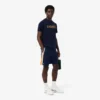 Short de tennis léger à rayures colorées pour homme