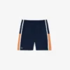 Short de tennis léger à rayures colorées pour homme