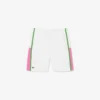 Short de tennis léger à rayures colorées pour homme