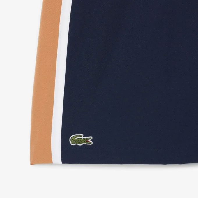 Short de tennis léger à rayures colorées pour homme