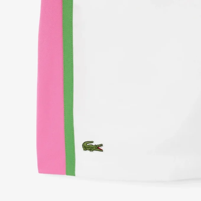 Short de tennis léger à rayures colorées pour homme