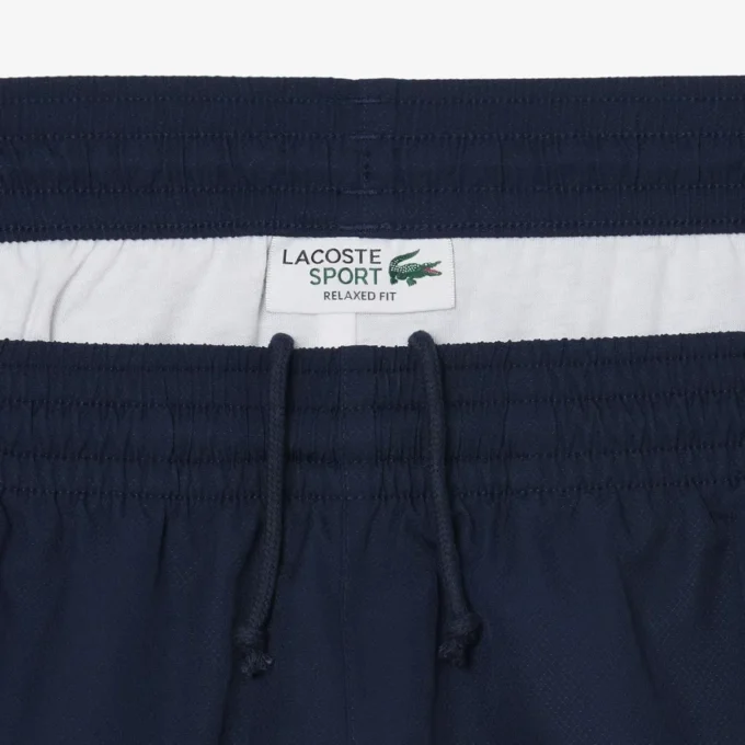 Short de tennis léger à rayures colorées pour homme