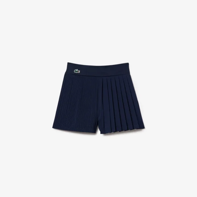 Short de tennis plissé doublé pour femme Short de tennis plissé doublé pour femme