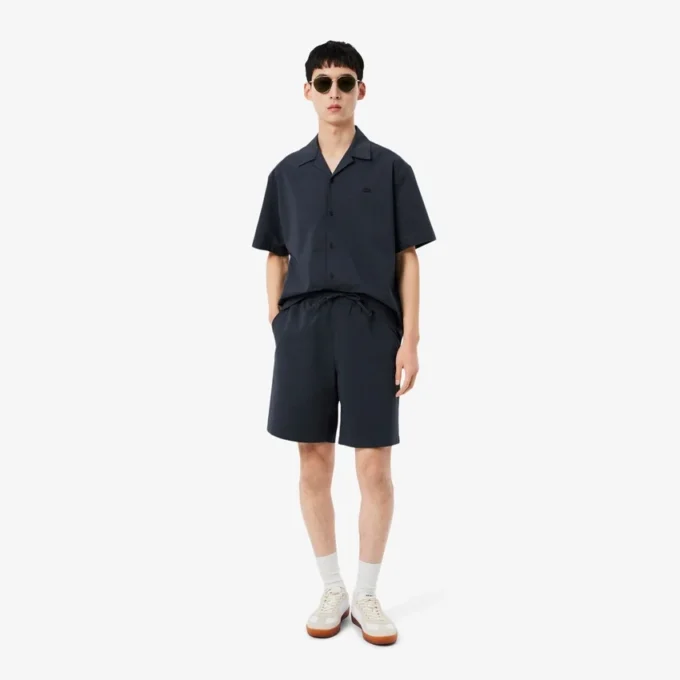 Short en coton seersucker
