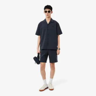 Short en coton seersucker