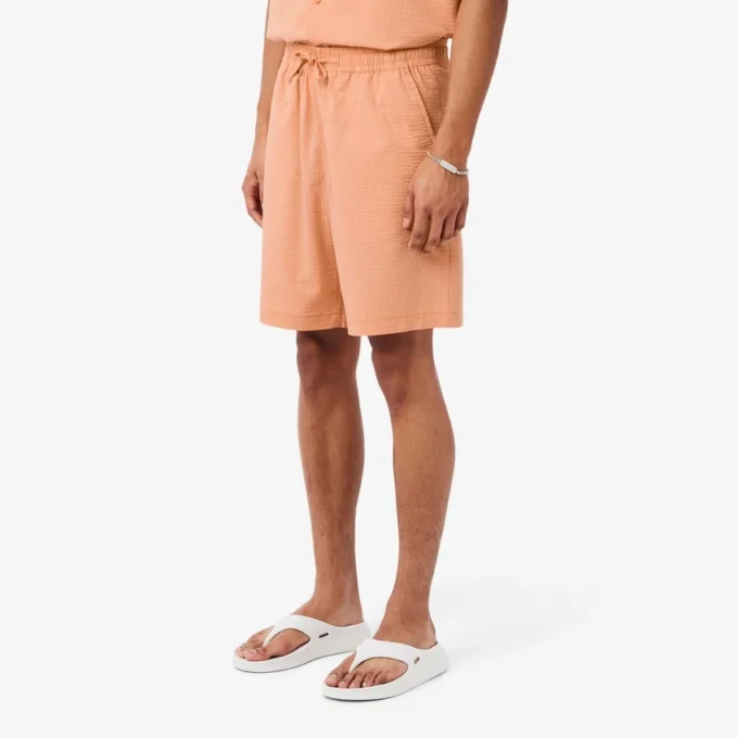 Short en coton seersucker