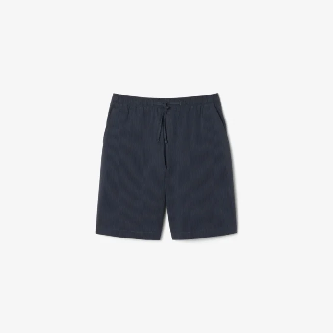 Short en coton seersucker
