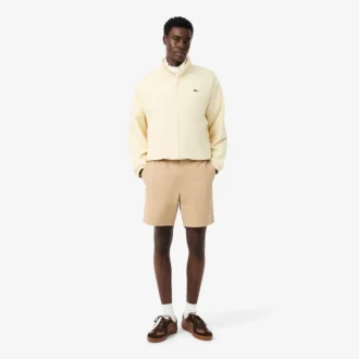 Short en coton stretch à coupe classique