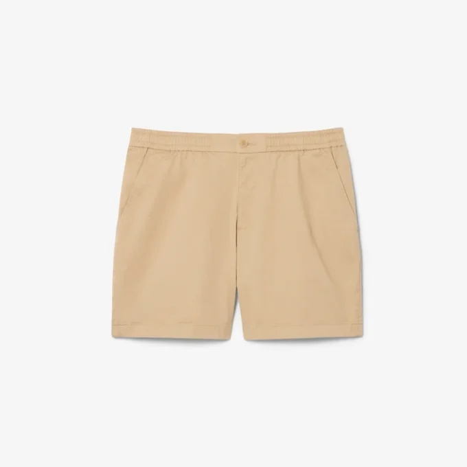 Short en coton stretch à coupe classique Short en coton stretch à coupe classique