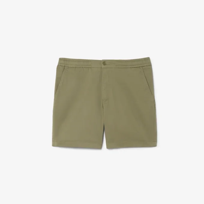 Short en coton stretch à coupe classique Short en coton stretch à coupe classique