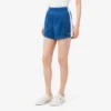 Short en jersey satiné à rayures pointelles pour femme Short en jersey satiné à rayures pointelles pour femme