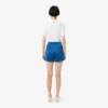 Short en jersey satiné à rayures pointelles pour femme Short en jersey satiné à rayures pointelles pour femme