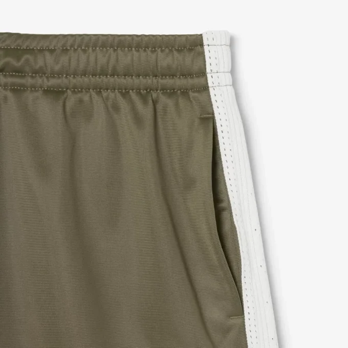 Short en jersey satiné à rayures pointelles pour femme Short en jersey satiné à rayures pointelles pour femme