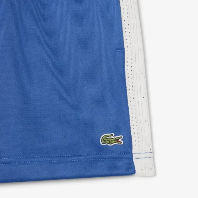 Short en jersey satiné à rayures pointelles pour femme Short en jersey satiné à rayures pointelles pour femme