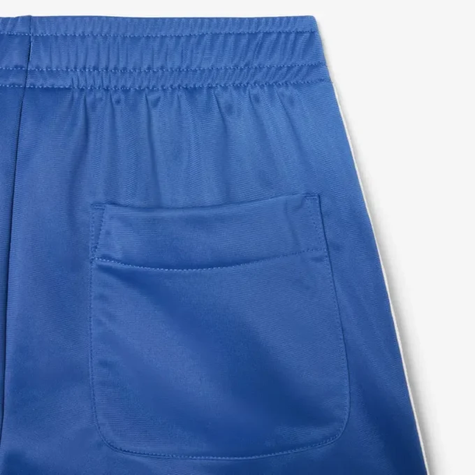 Short en jersey satiné à rayures pointelles pour femme Short en jersey satiné à rayures pointelles pour femme
