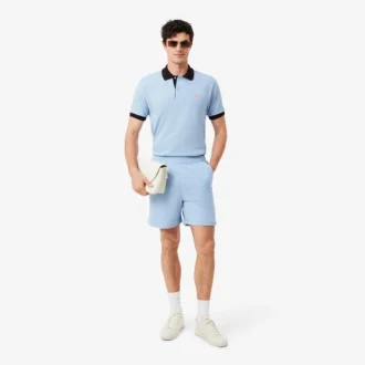 Short en jersey texturé
