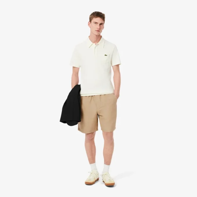 Short en laine mélangée coupe classique pour homme Short en laine mélangée coupe classique pour homme