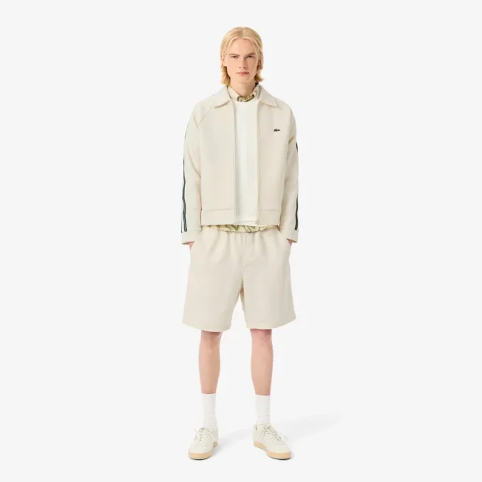 Short en laine mélangée coupe classique pour homme