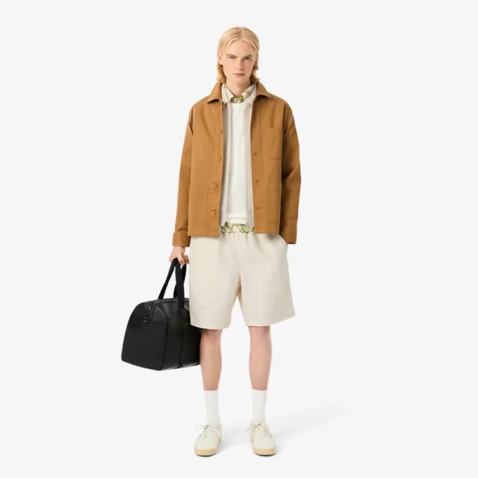 Short en laine mélangée coupe classique pour homme