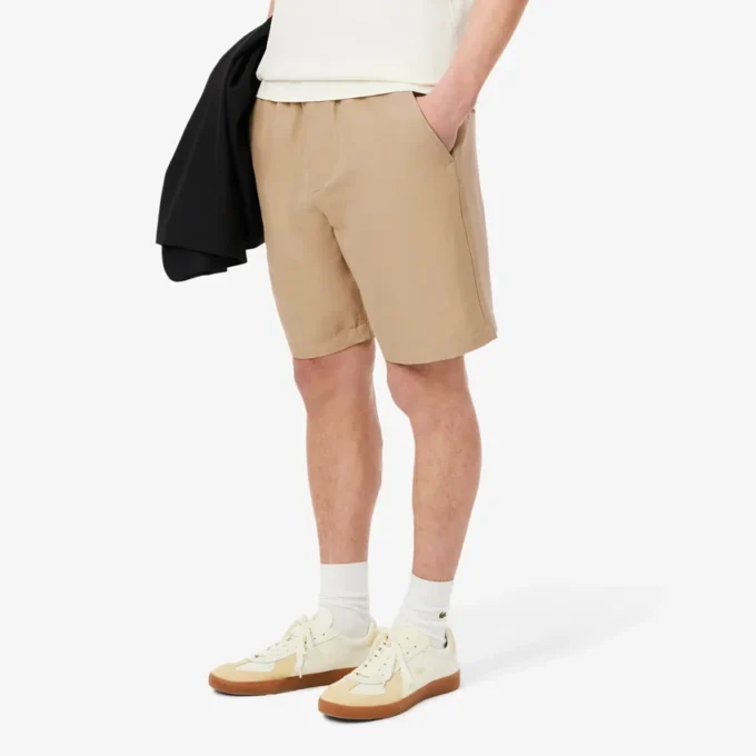 Short en laine mélangée coupe classique pour homme Short en laine mélangée coupe classique pour homme