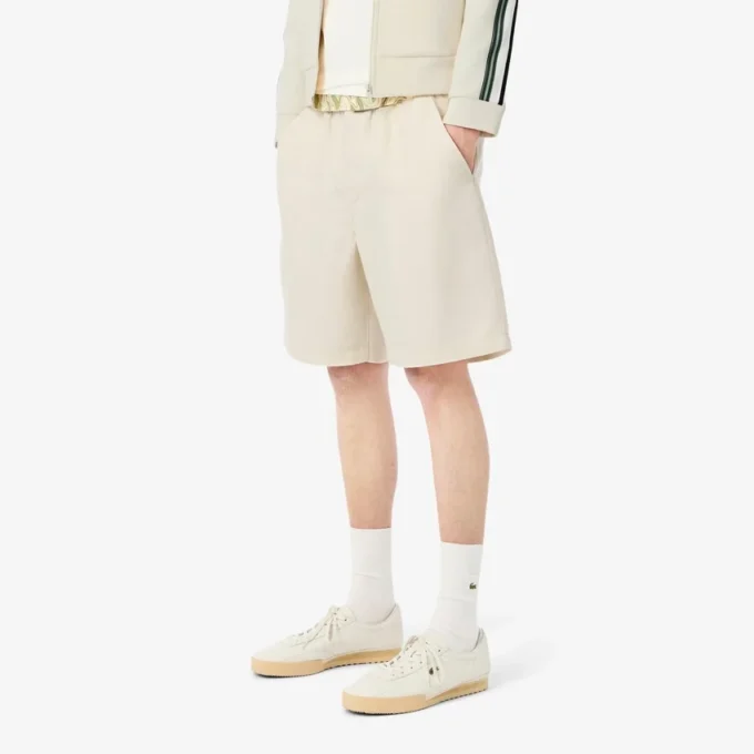Short en laine mélangée coupe classique pour homme