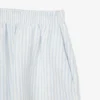 Short en lin rayé coupe décontractée pour femme Short en lin rayé coupe décontractée pour femme