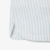 Short en lin rayé coupe décontractée pour femme Short en lin rayé coupe décontractée pour femme