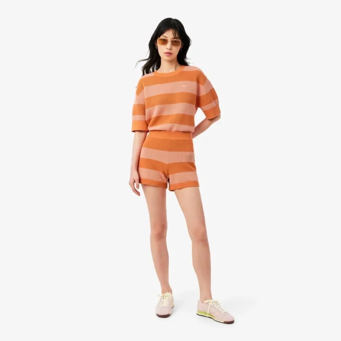 Short en maille rayée Short en maille rayée