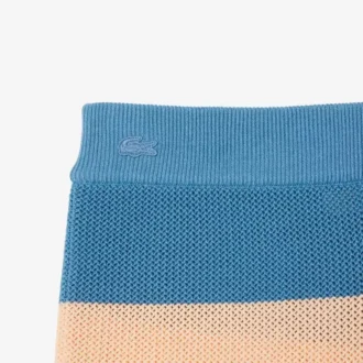 Short en maille rayée