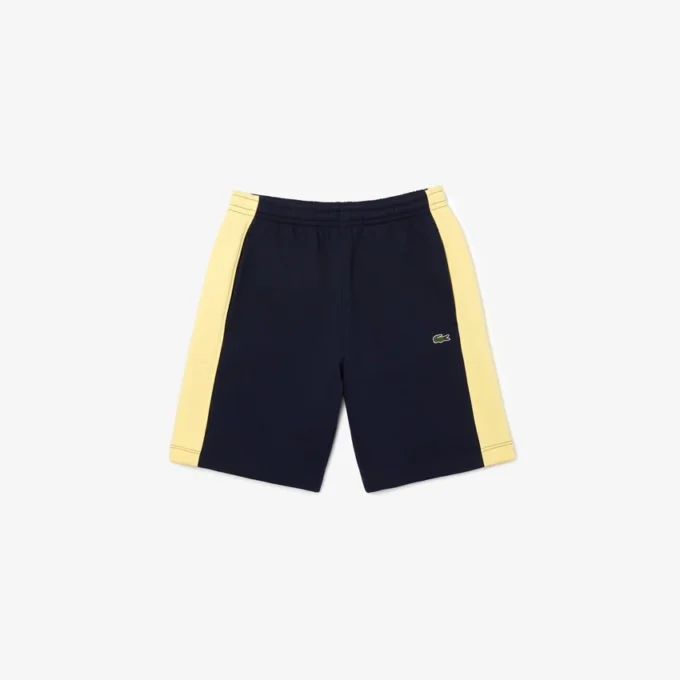 Short en molleton brossé color block pour homme Short en molleton brossé color block pour homme