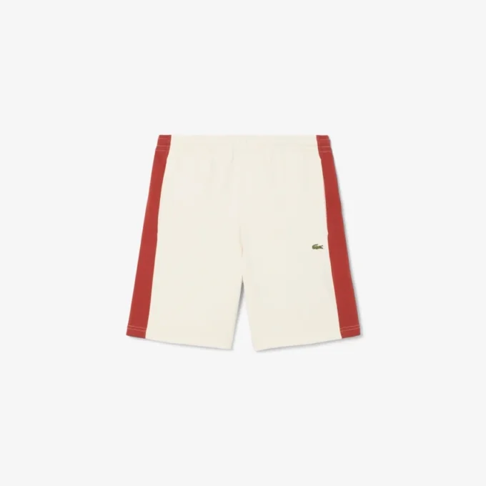 Short en molleton de coton à blocs de couleur pour homme Short en molleton de coton à blocs de couleur pour homme