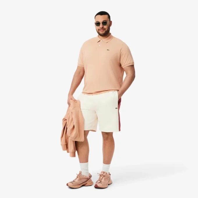 Short en molleton de coton à blocs de couleur pour homme Short en molleton de coton à blocs de couleur pour homme