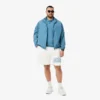 Short en molleton de coton imprimé graphique pour homme Short en molleton de coton imprimé graphique pour homme